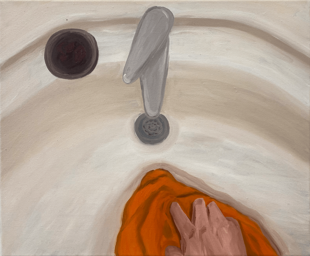 Schön trocknen, Öl auf Leinwand, 40x50cm